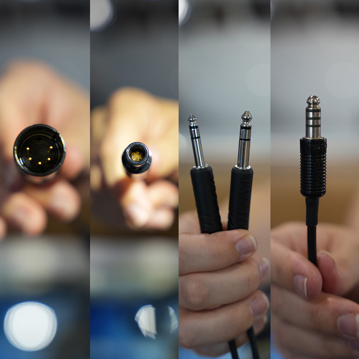 Aviation headset plug guide