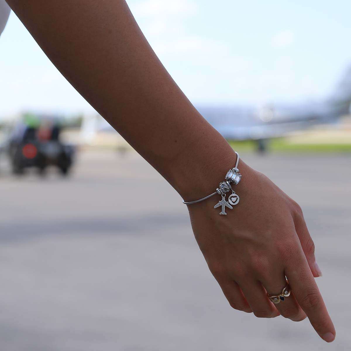 Heart Silver Bracelet image 1