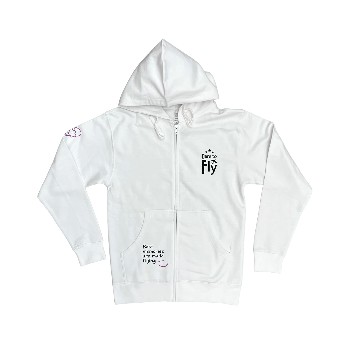 Dare to Fly �I Haven�t Flown Everywhere� Hoodie � White Aviation Hoodie image 1