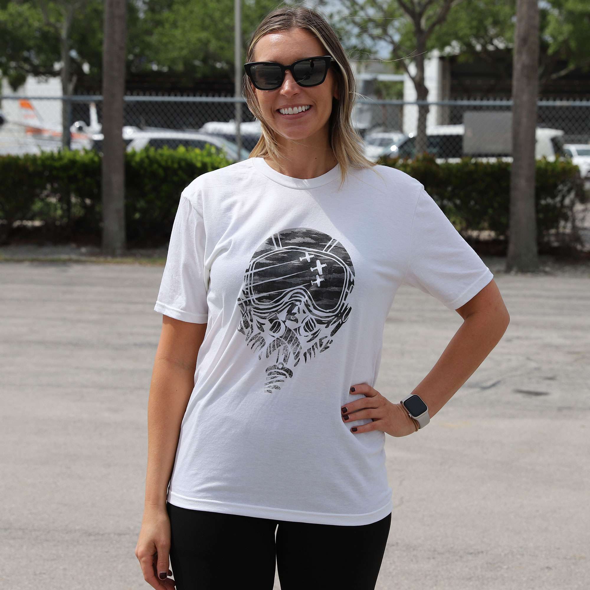 Banyan Fighter Helmet White T-Shirt image 1