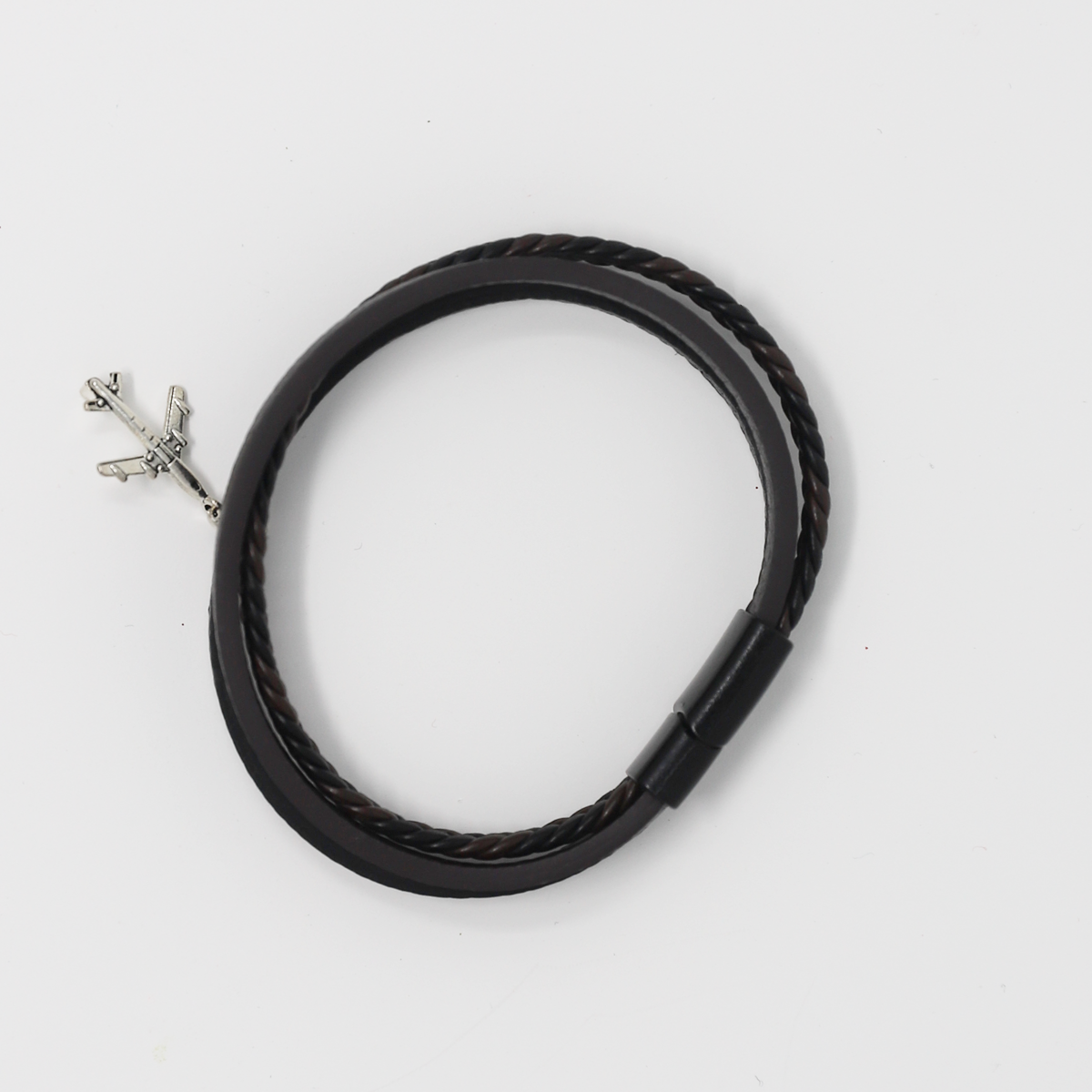 Braided Multicolor Airplane Bracelet image 1