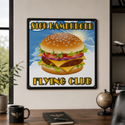 $100 burger aviation sign