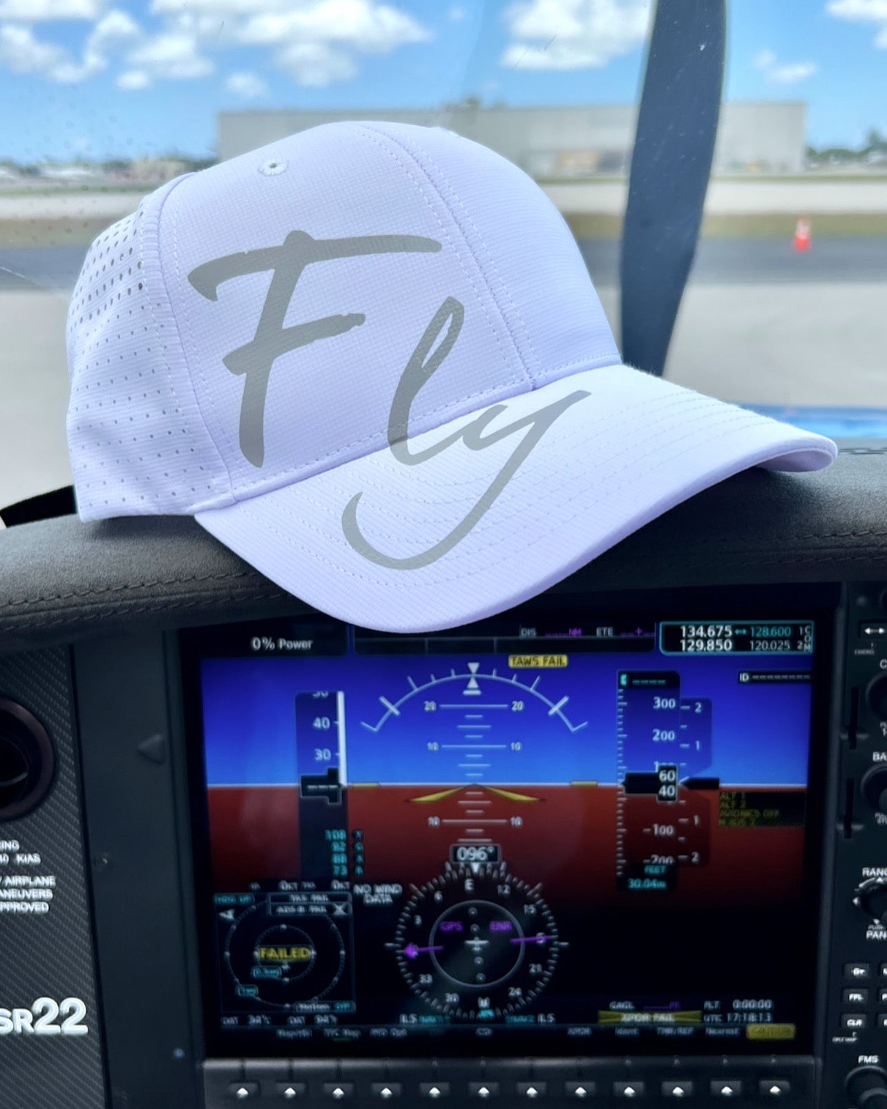 Cool Comfort White Fly Signature Baseball Hat