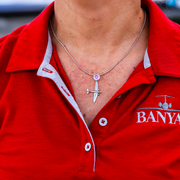 Jewel &amp; Airplane Necklace image 0