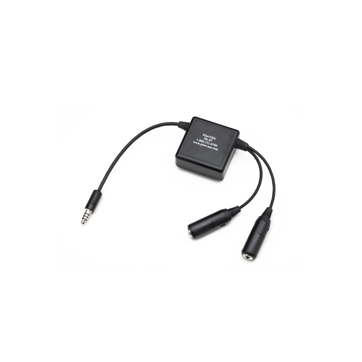 Pilot Communications Dual GA to Heli Headset Adapter image 0