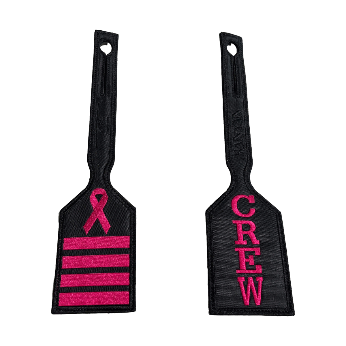 Cancer Awareness Pink Crew Tag � 3 & 4 Stripe image 1