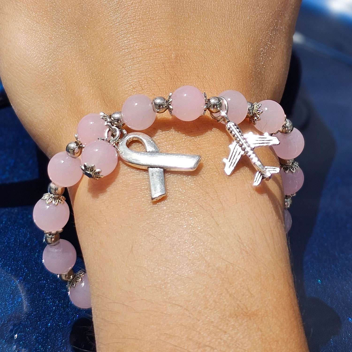 Pink Breast Cancer Awareness Bracelet image 2