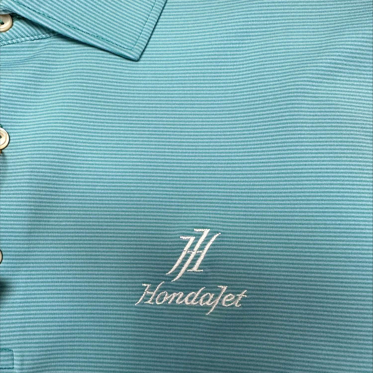 HondaJet Peter Millar Mens Stripe Performance Polo image 1