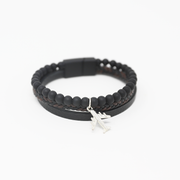 Braided and Beaded Airplane Bracelet image 0