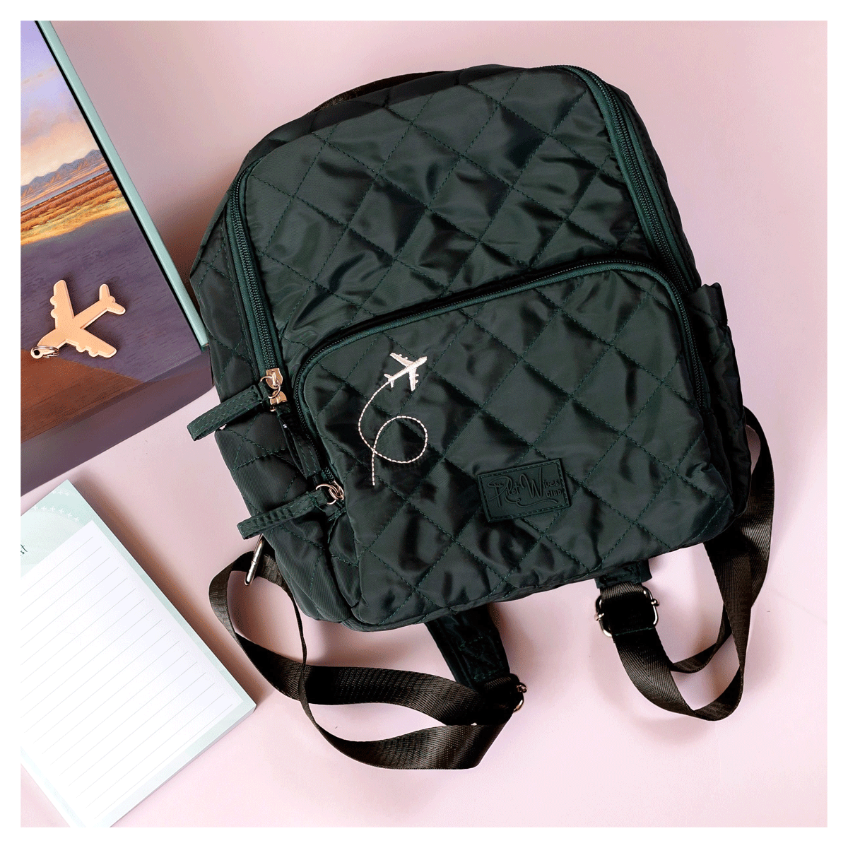 Dark Green Mini Backpack