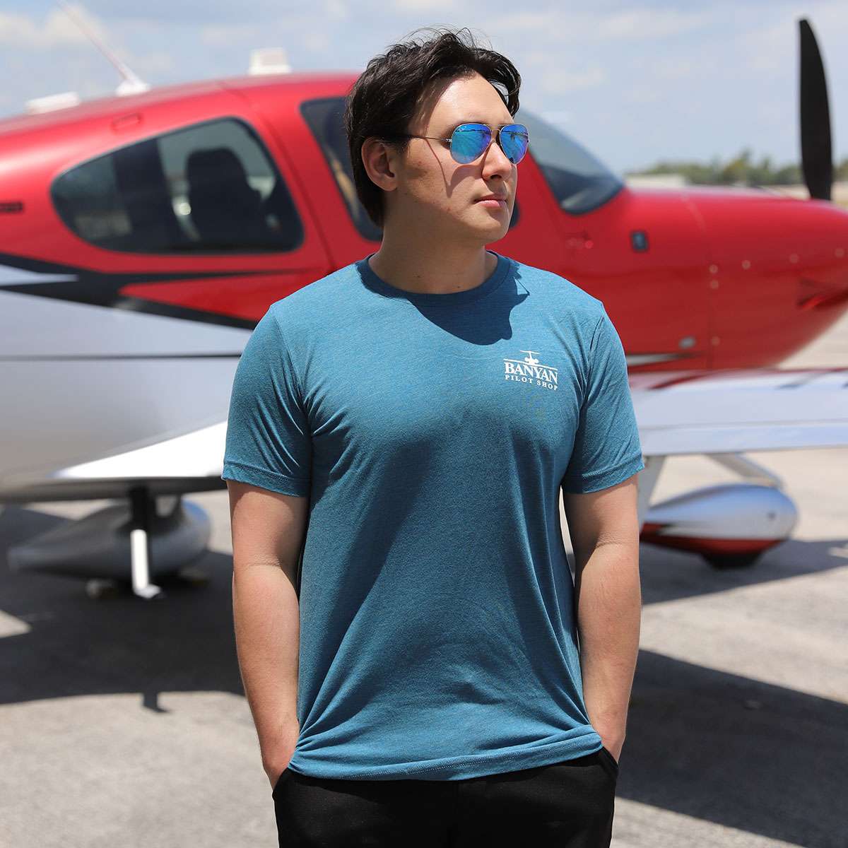 Airplane Flag T-Shirt image 1