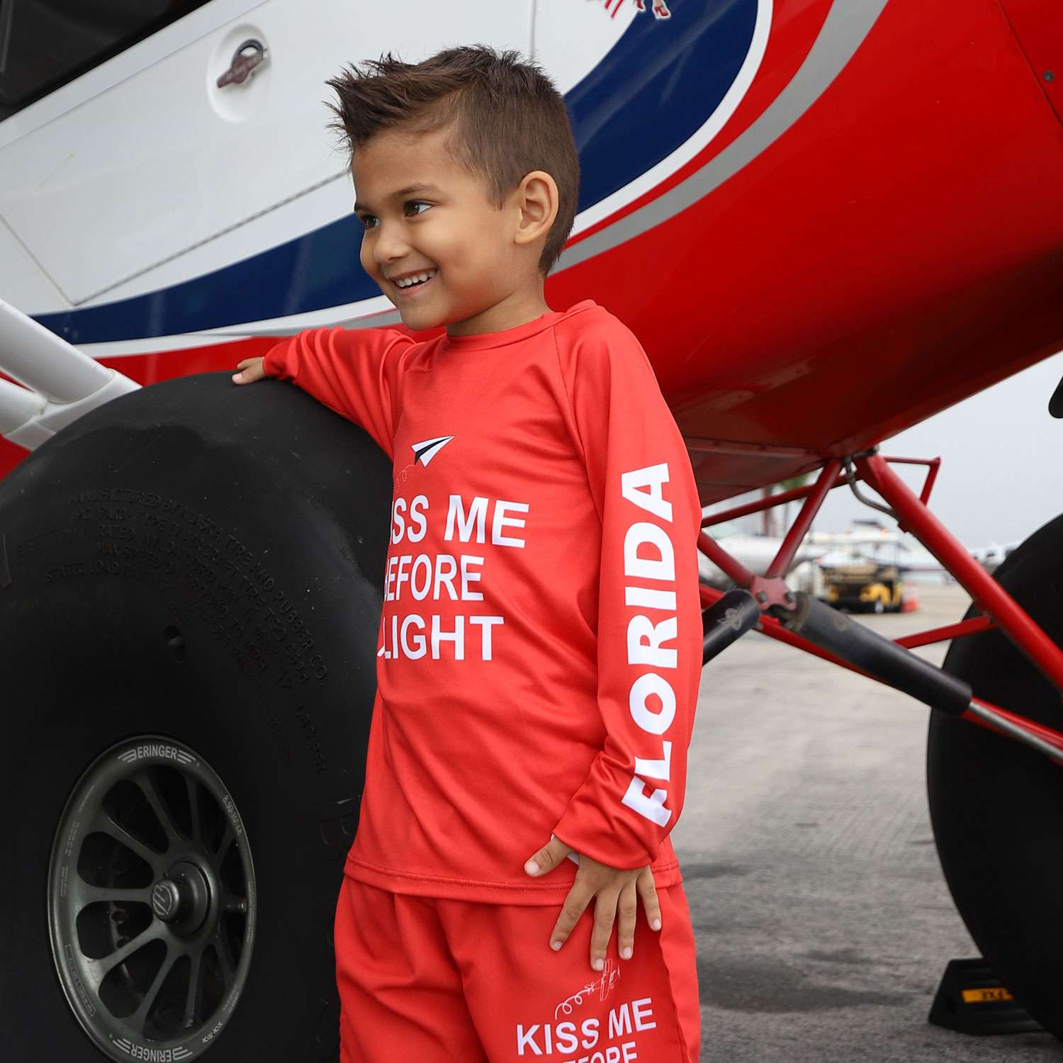 Boys Kiss Me Before Flight DriFit Shirt image 5