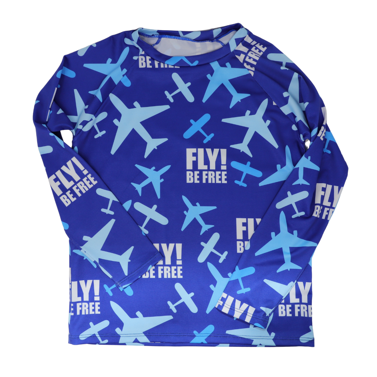 Boys Blue Fly Be Free DriFit Shirt image 1