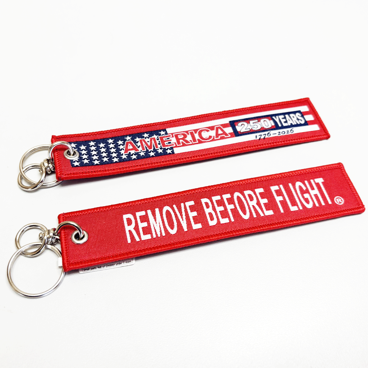Remove Before Flight Patriotic Keychain image 0