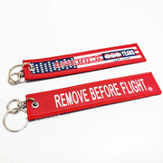 Remove Before Flight Patriotic Keychain image 0