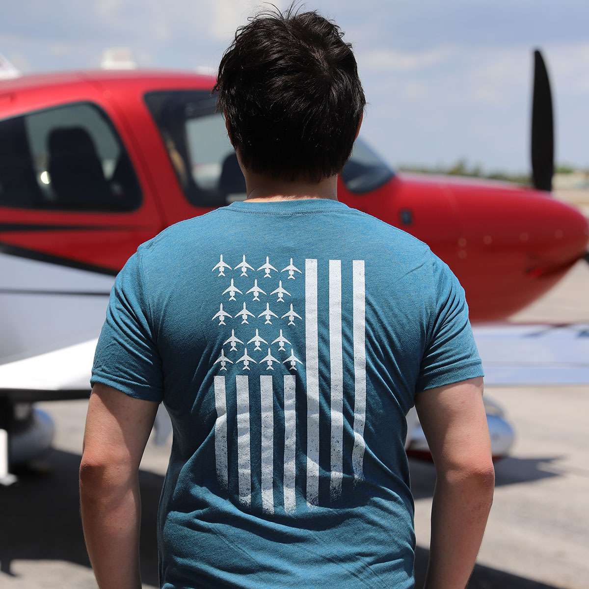 Airplane Flag T-Shirt image 0