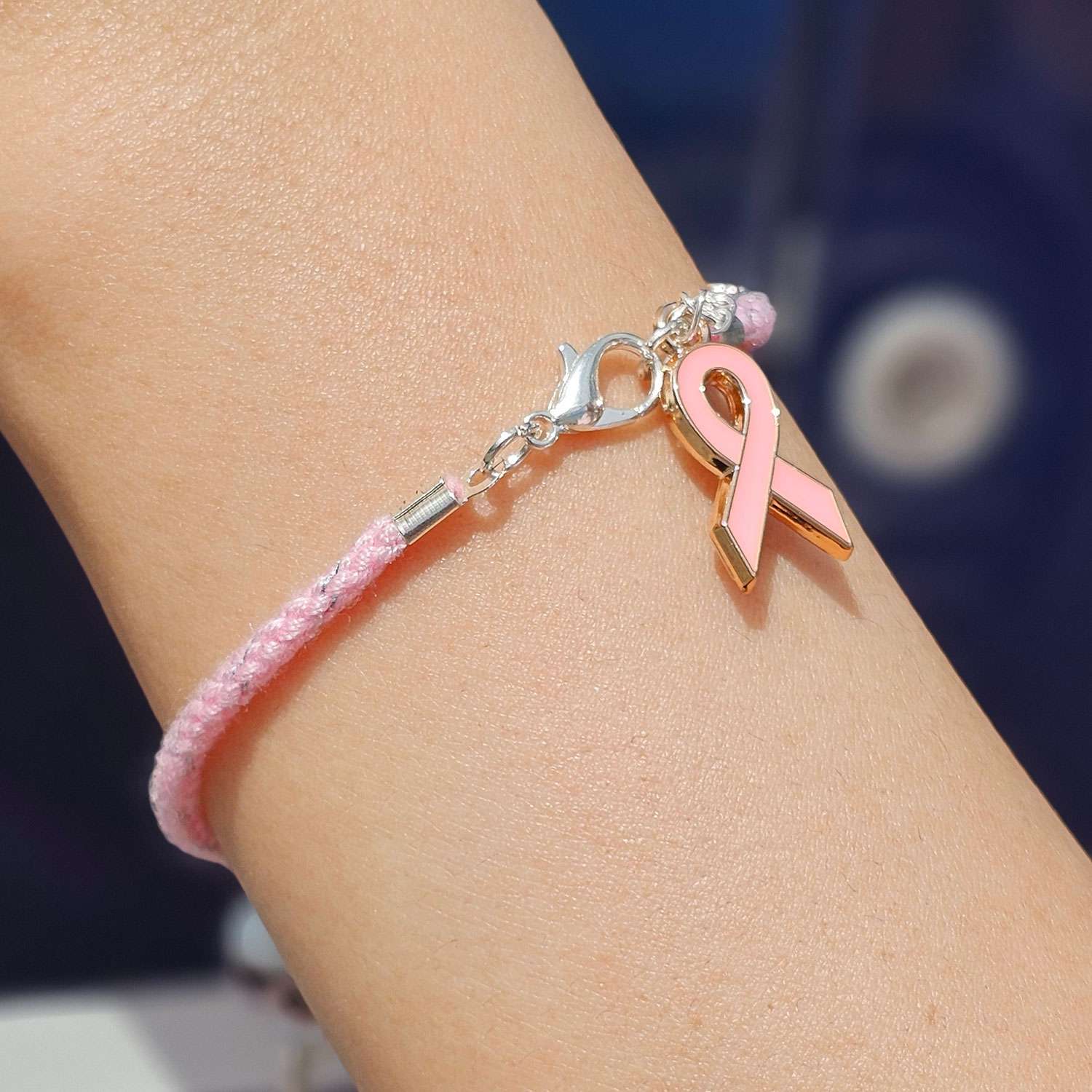 Pink Breast Cancer Awareness Bracelet image 3