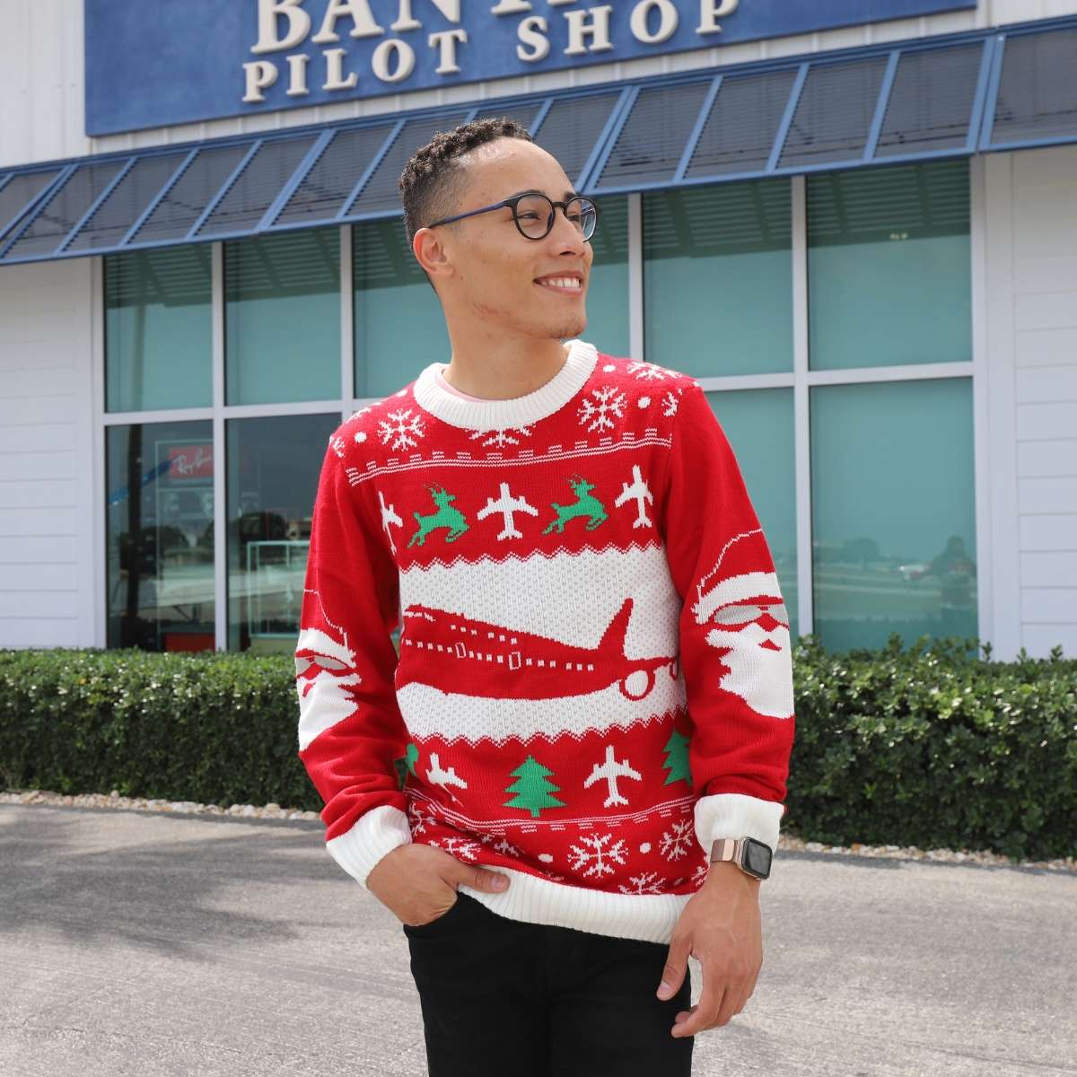 Aviation Ugly Christmas Sweater image 1