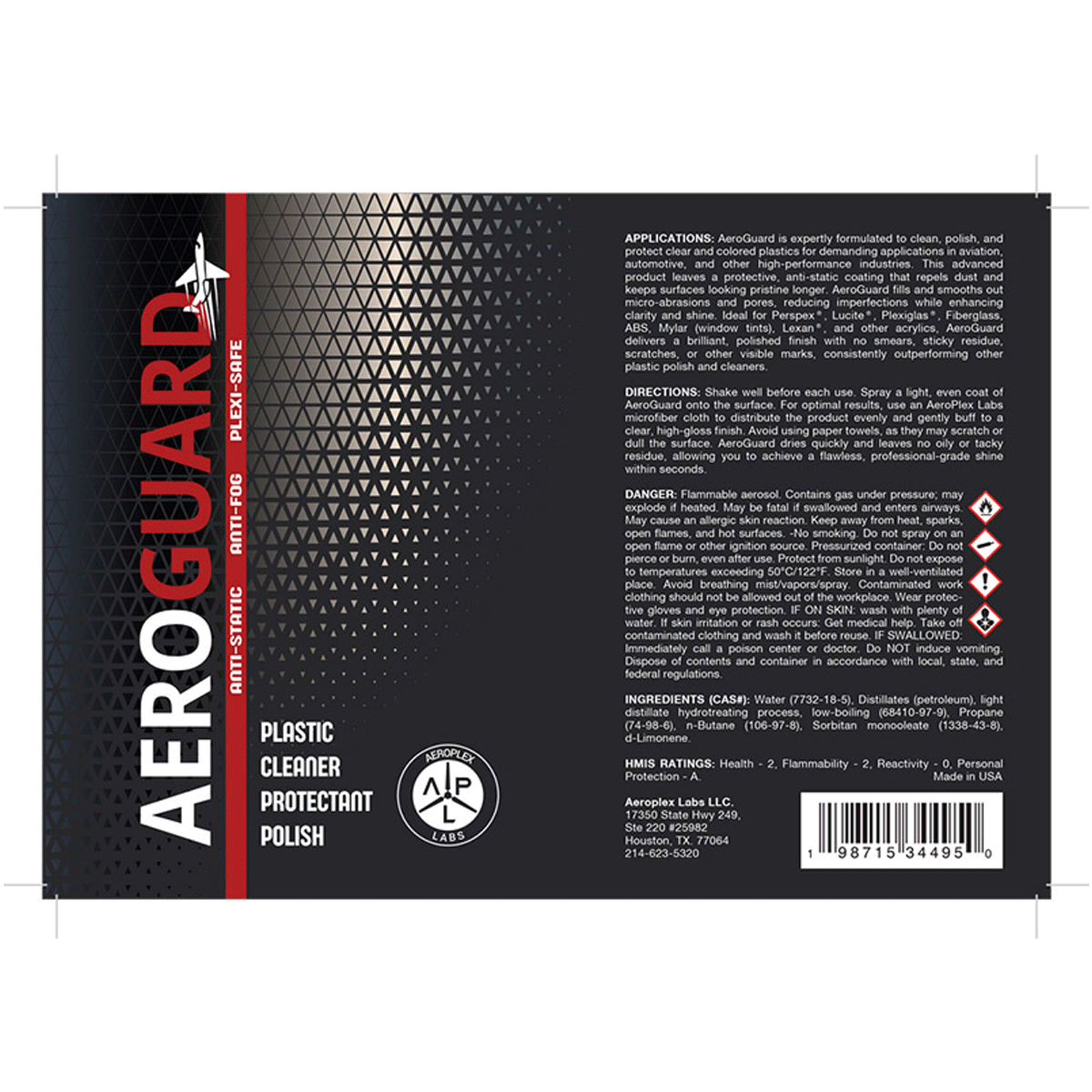 AeroGuard Plastic Cleaner Protectant & Polish image 1