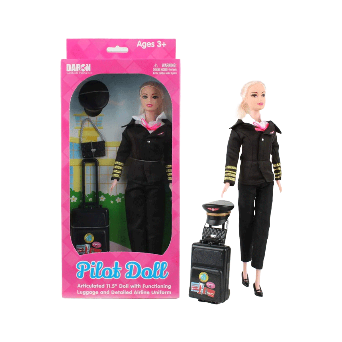 Female Pilot Airline Doll image 0