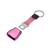 Pink Airplane Seat Belt Buckle Keychain image 0