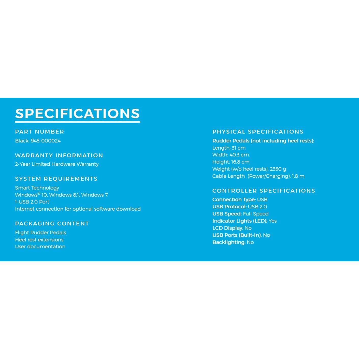 Logitech PC Pro Flight Rudder Pedals image 4