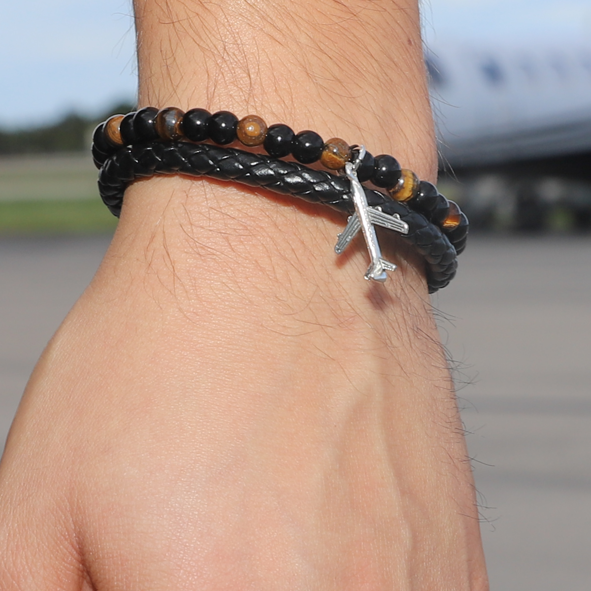 Stone Airplane Bracelet image 2