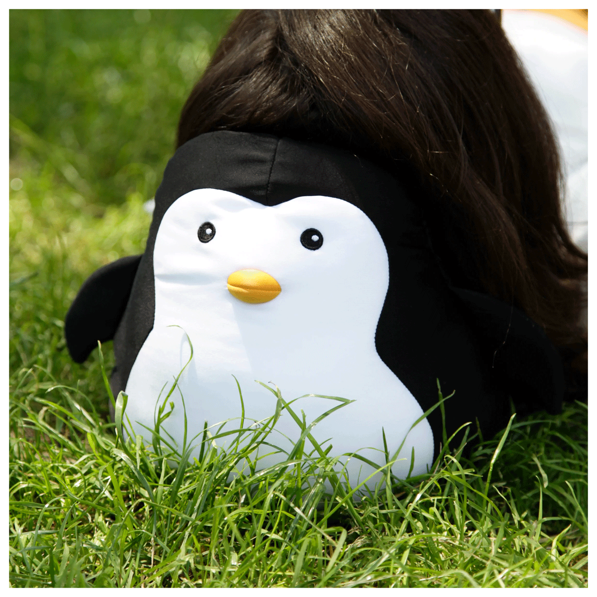 Penguin Zip & Flip Travel Pillow � Plush Support Pillow for Travel & Home image 4