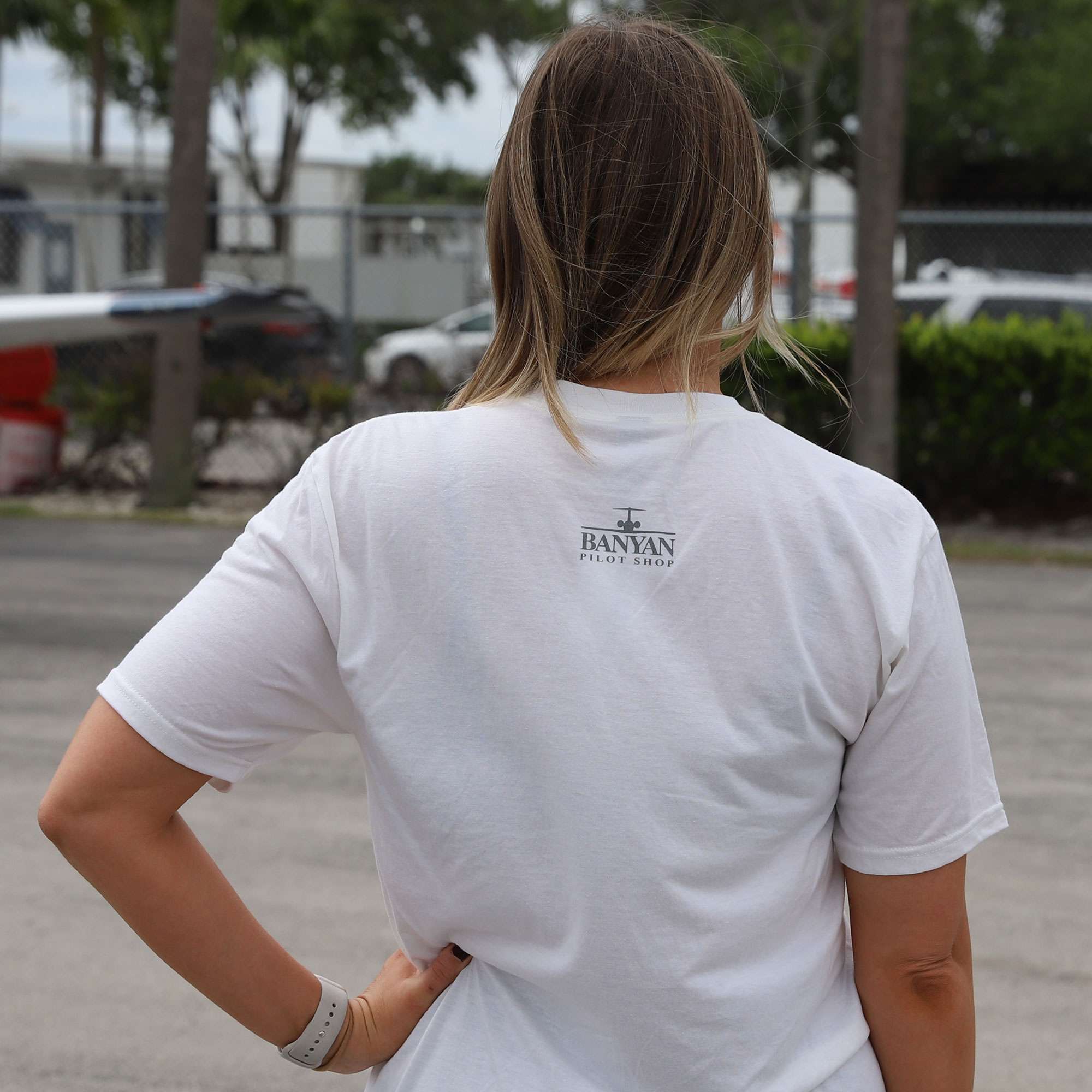 Banyan Fighter Helmet White T-Shirt image 2