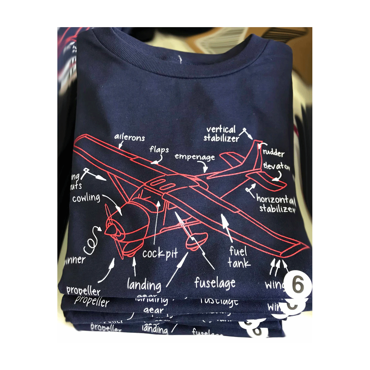 Parts of the Airplane T-shirt image 2