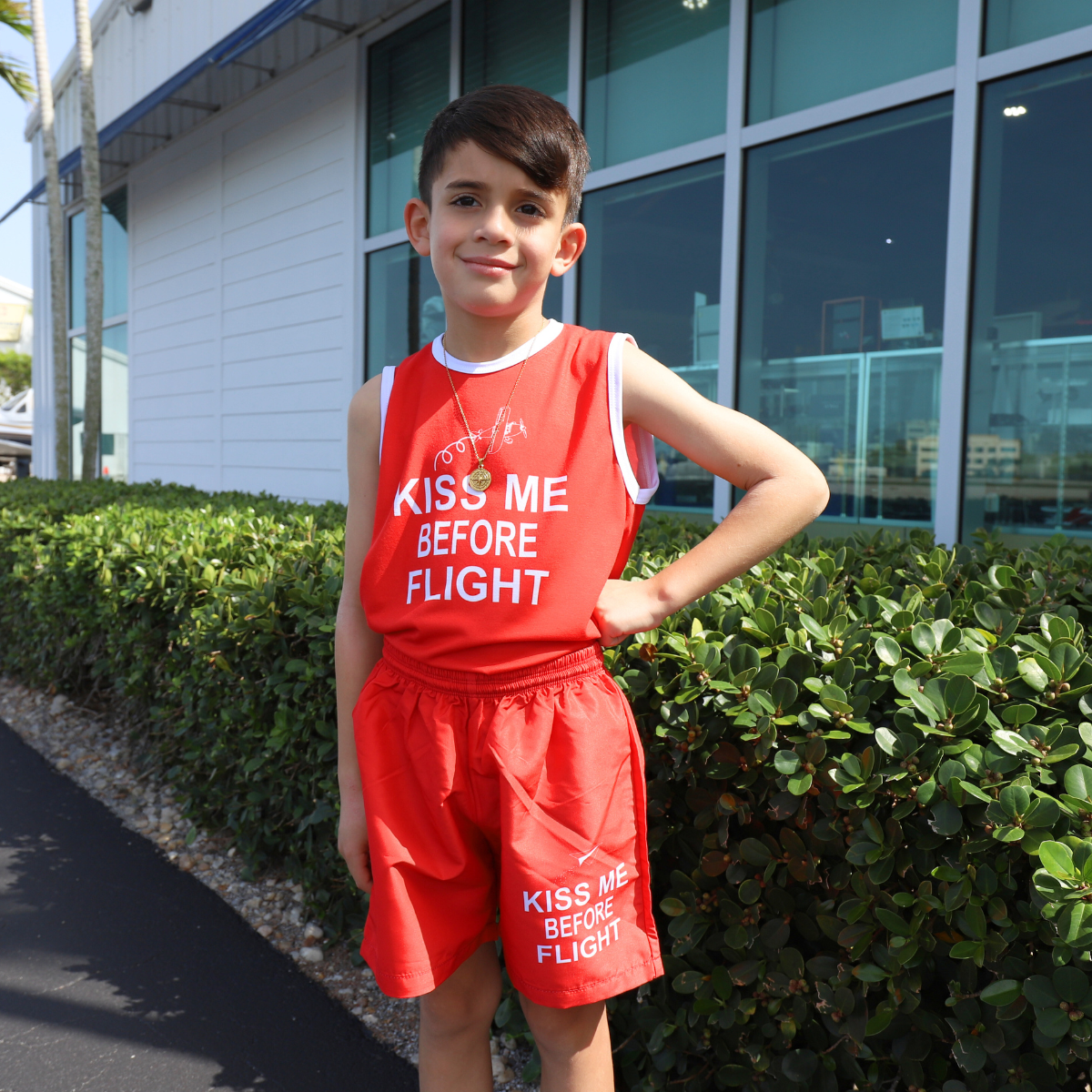 Boys Kiss Me Before Flight Tank Top image 0