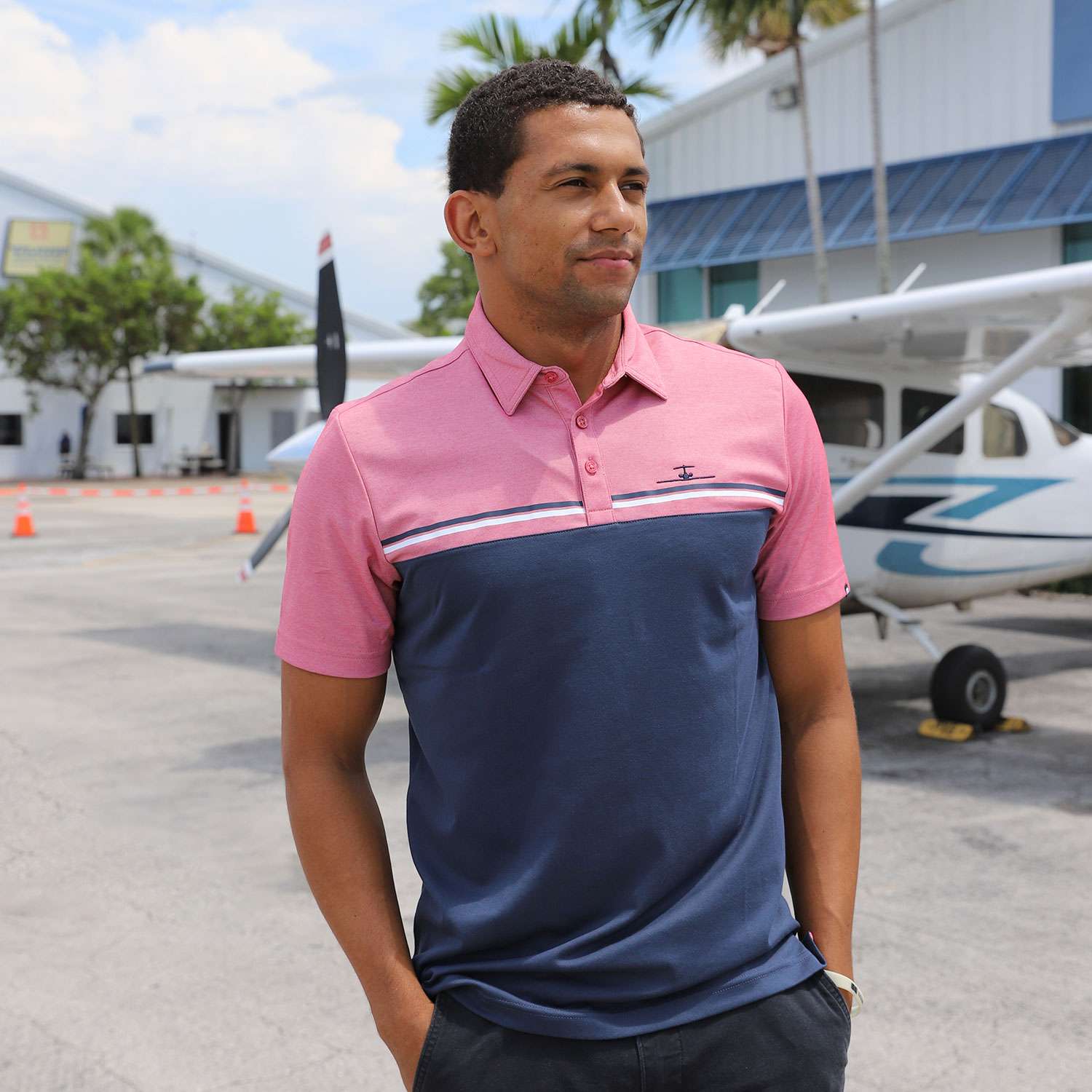 TravisMathew Sunset Blocked Polo image 0