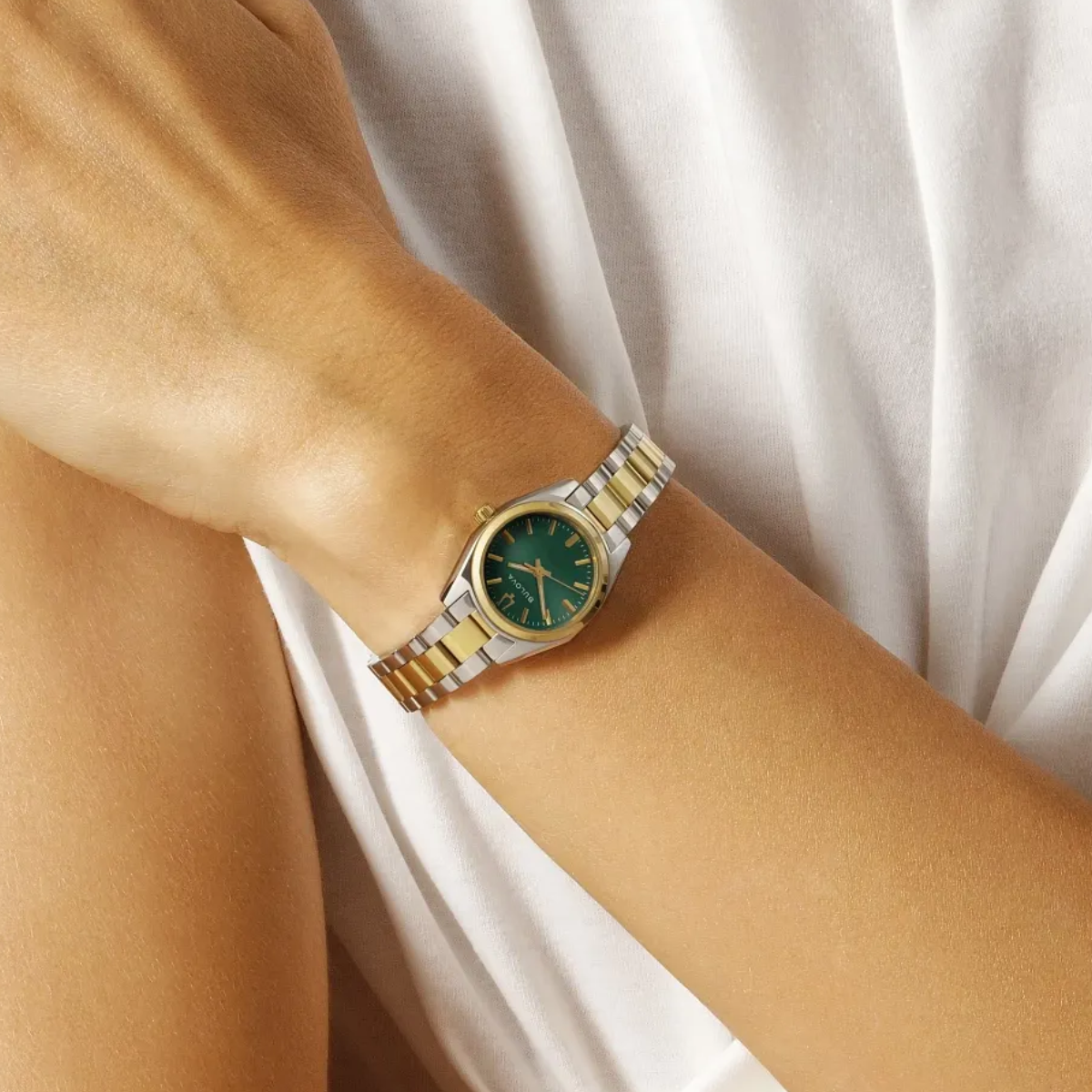 Bulova Surveyor Green Dial Women's Watch