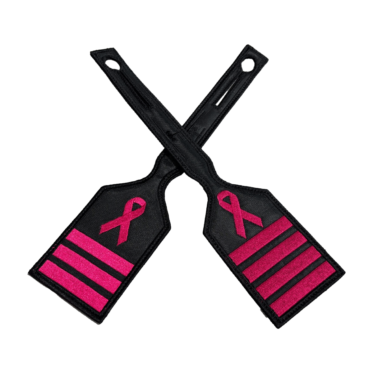 Cancer Awareness Pink Crew Tag � 3 & 4 Stripe image 0