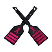 Cancer Awareness Pink Crew Tag � 3 & 4 Stripe image 0