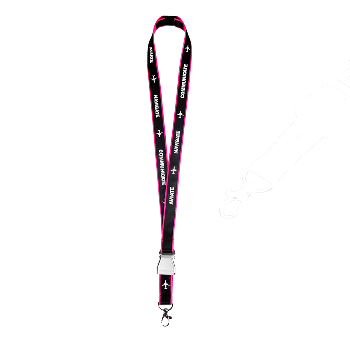 Pilot Lanyard Aviate-Navigate-Communicate (Pink) image 1