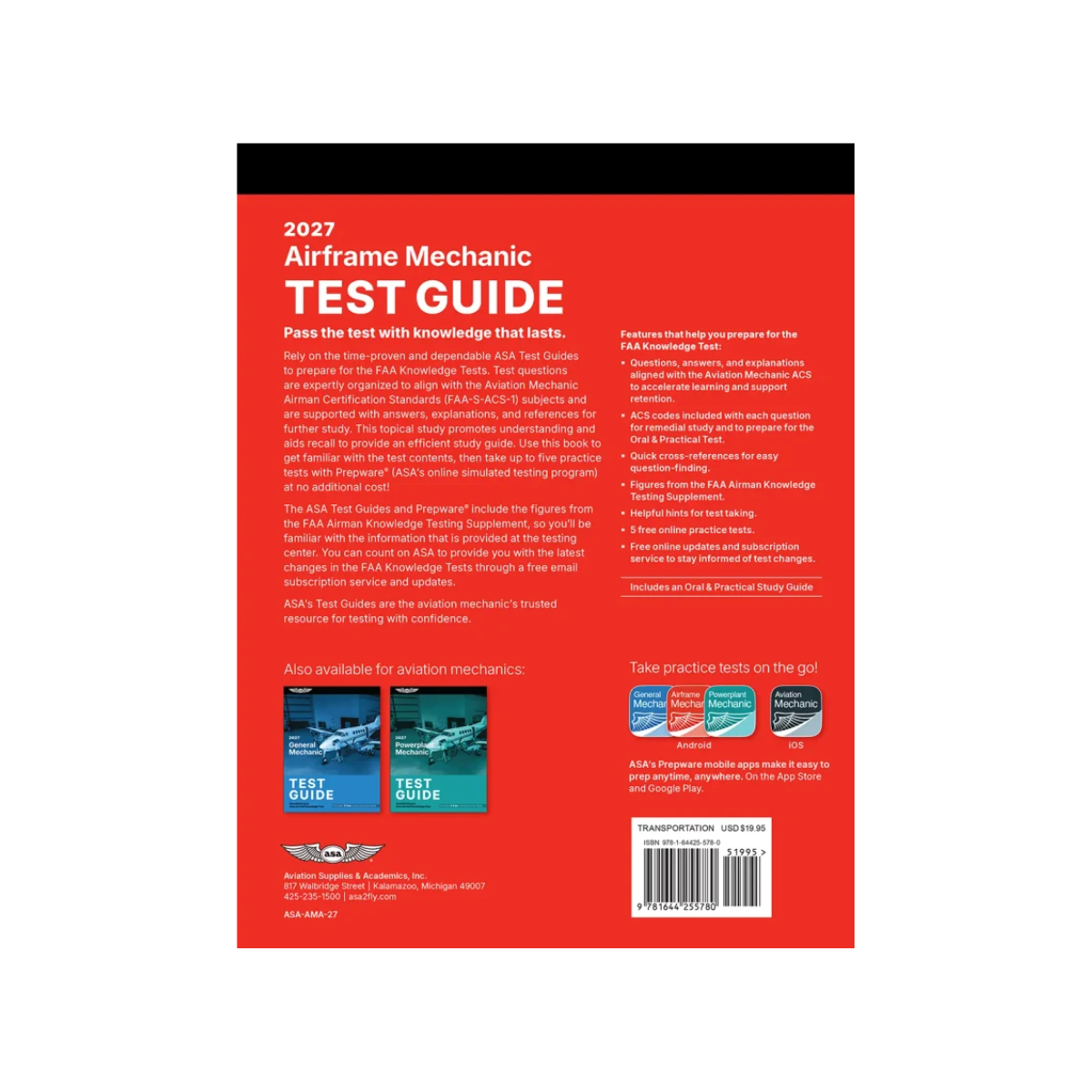2027 ASA Airframe Test Guide Back Cover
