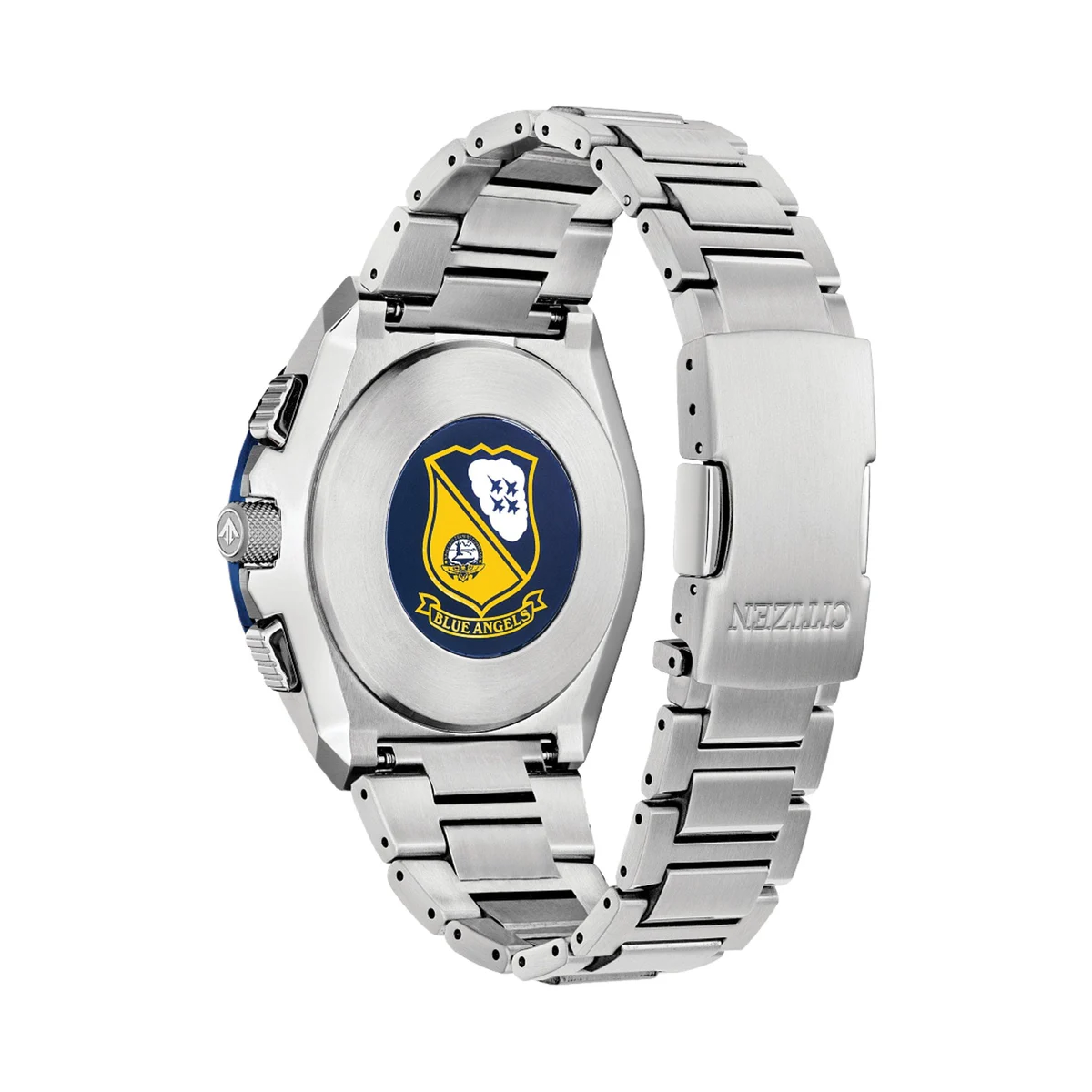Blue angels insignia on citizen watch