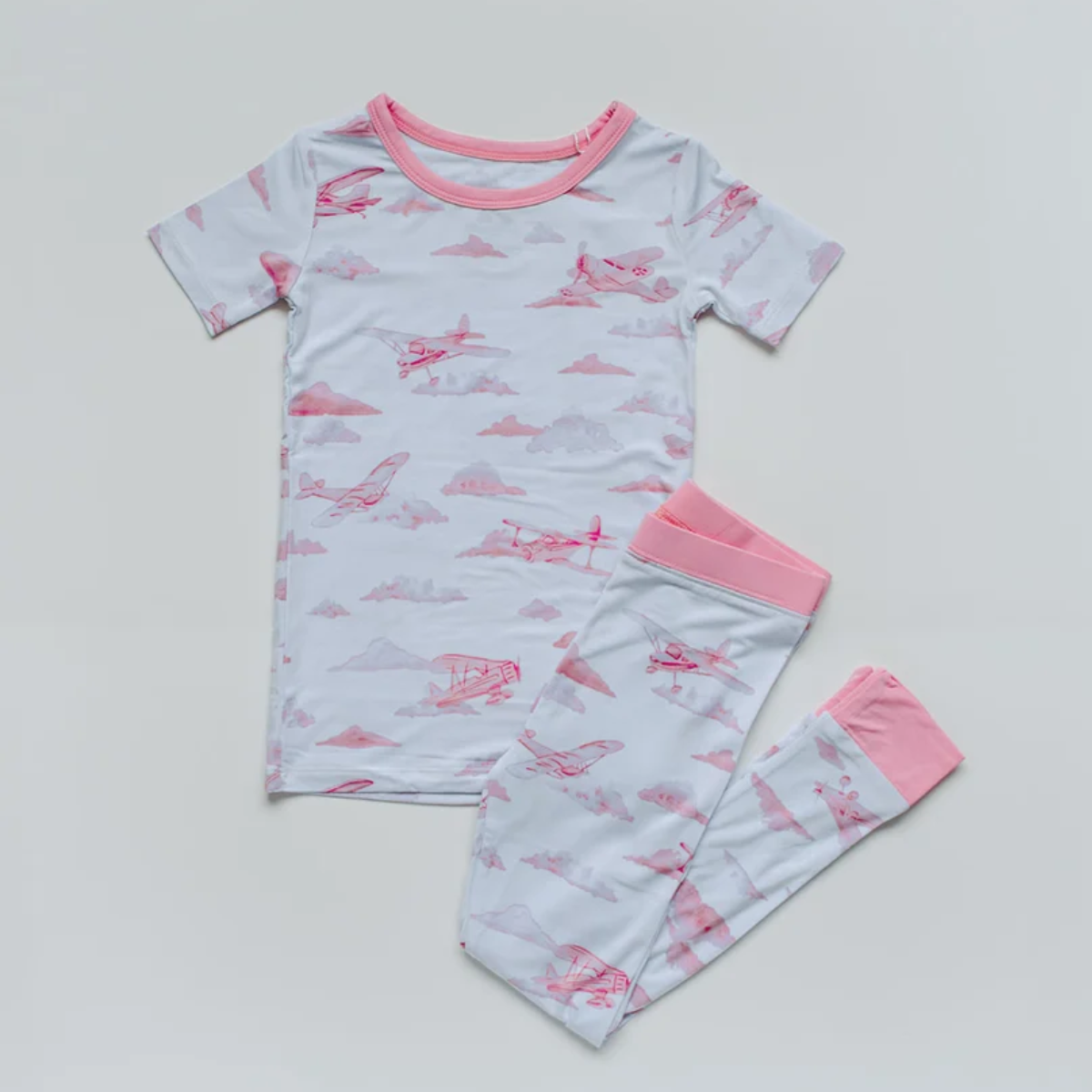 Kids two piece aviation pajamas