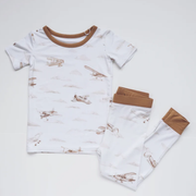 aviation two piece pajamas for kids