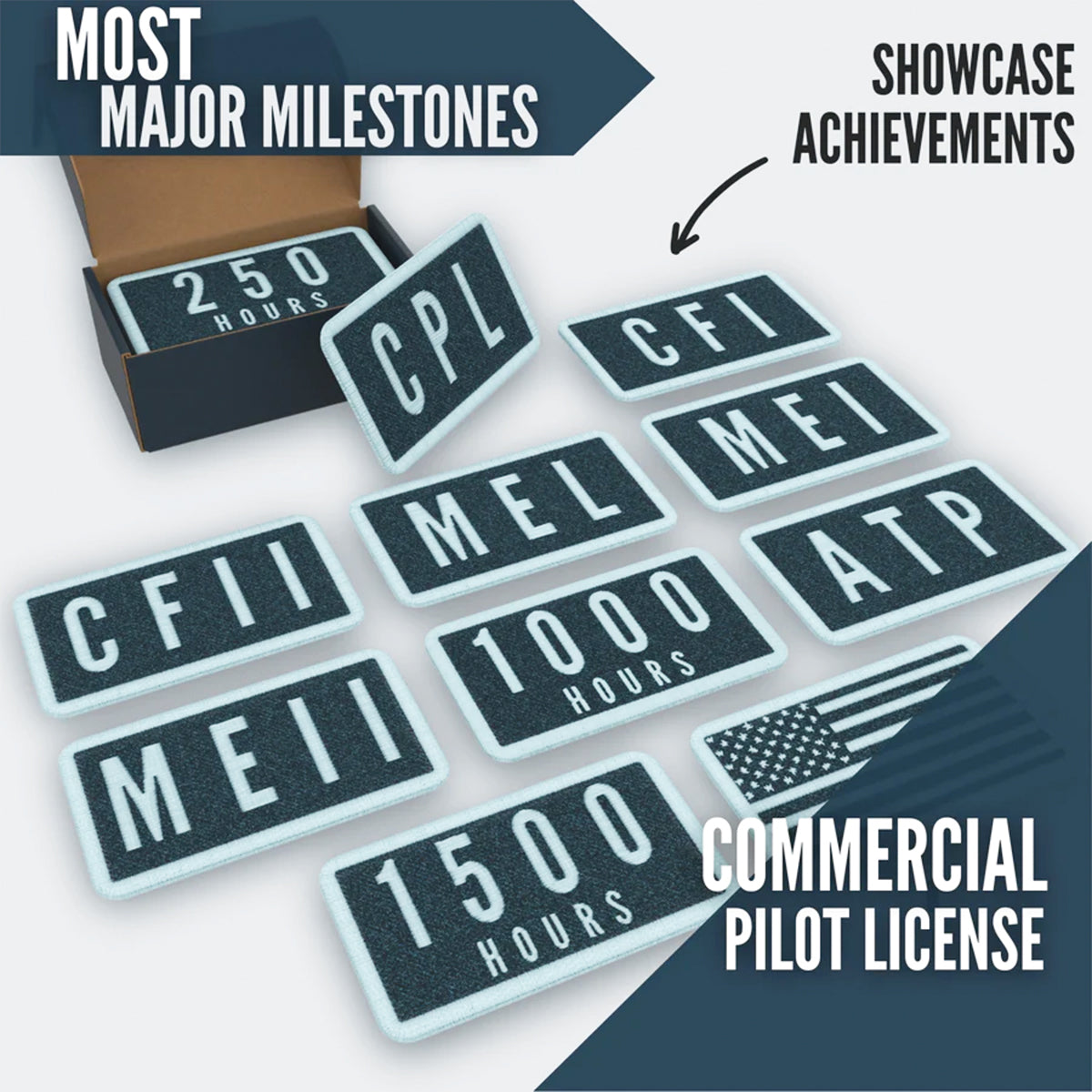Major milestone patches for commercial pilots