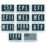 Commercial pilot milestone patches