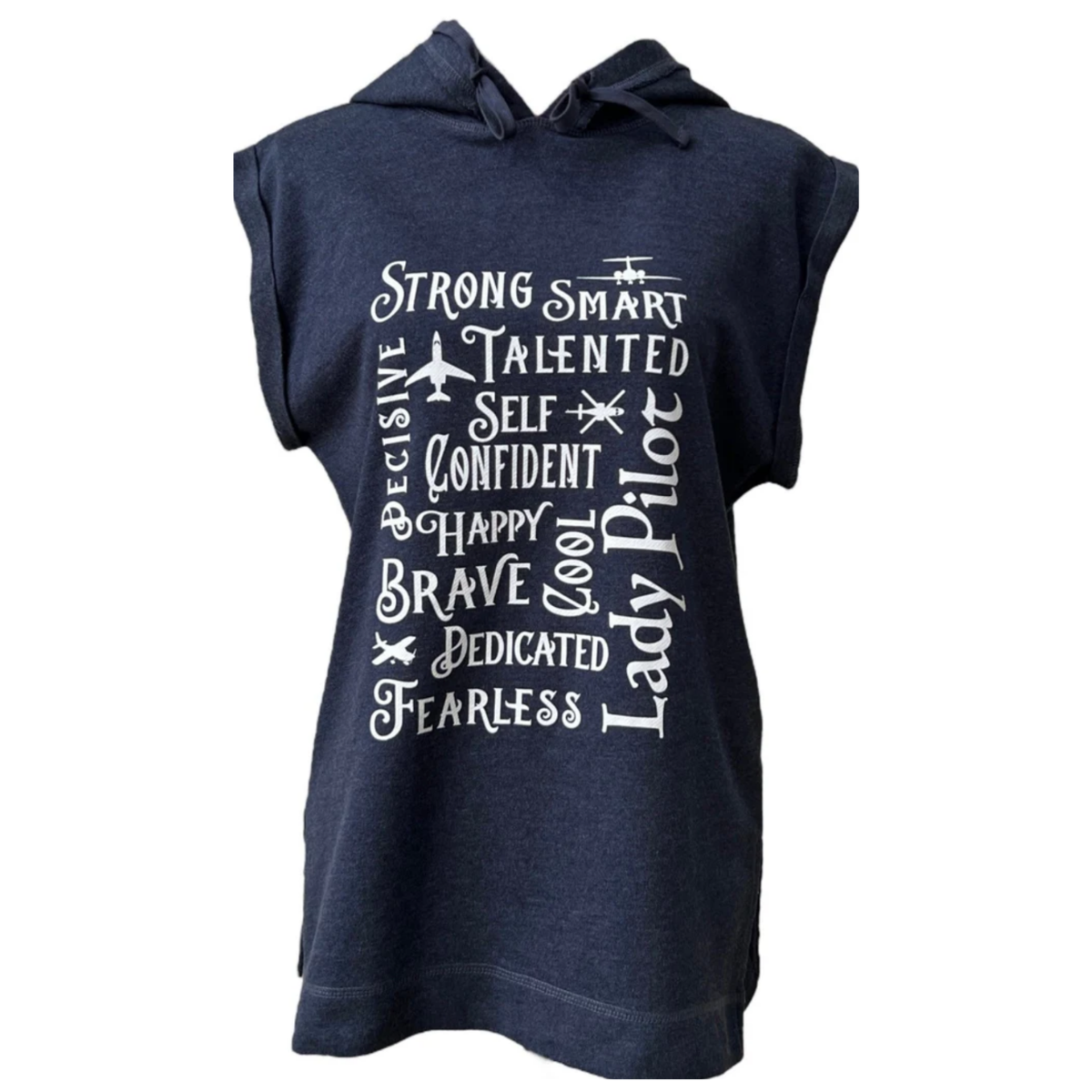 Lady Pilot Sleeveless Hoodie