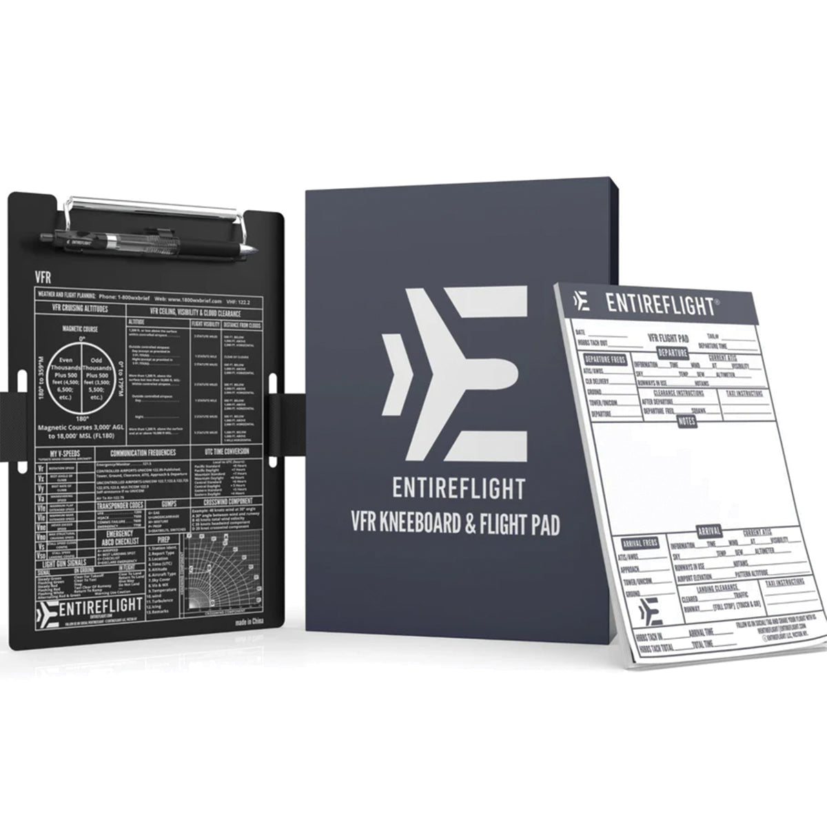 Entireflight VFR kneeboard and flight pad set 
