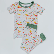 Plane baby propeller pajama set