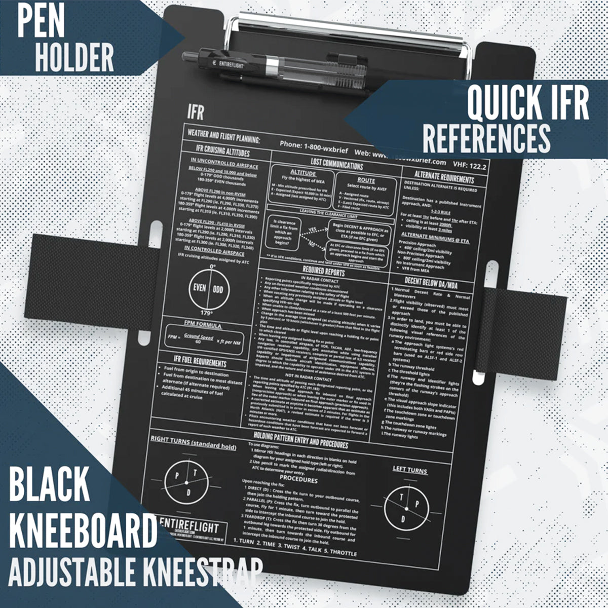 IFR Pilot Kneeboard and Flight Pad Set