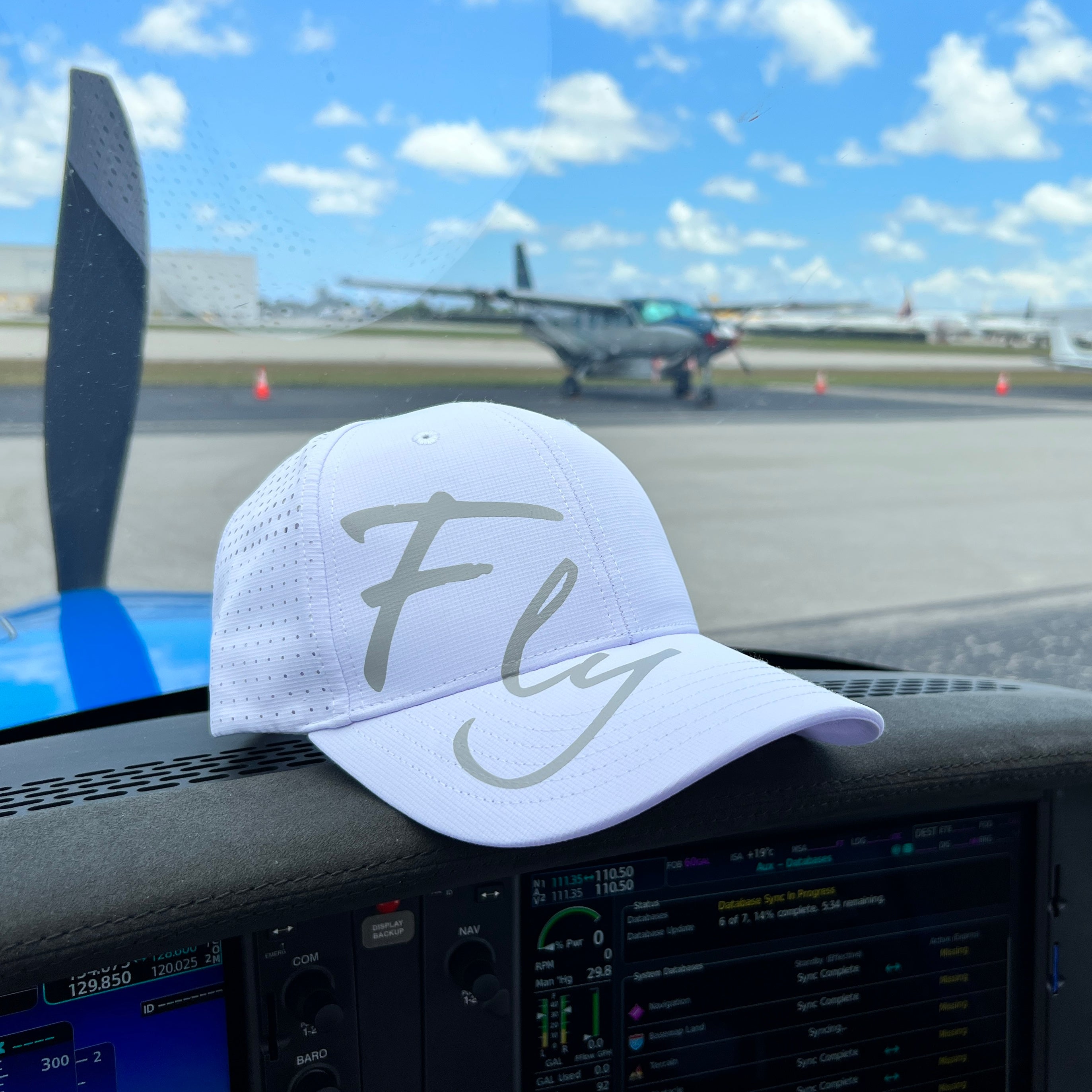 Cool Comfort White Fly Signature Baseball Hat