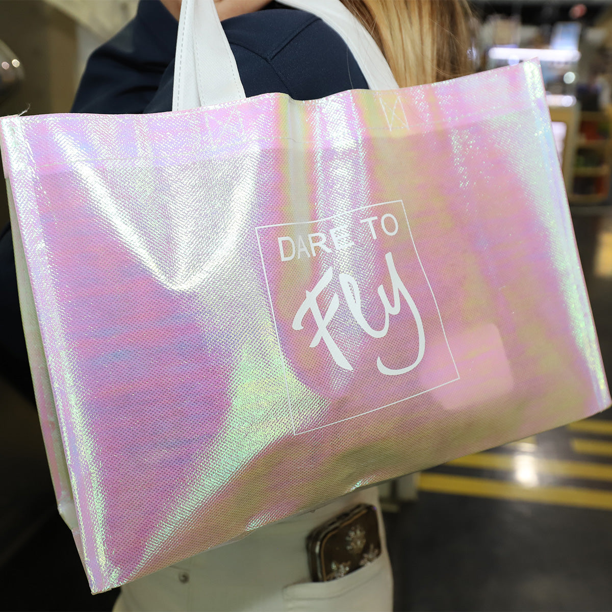 Fly Iridescent Tote Bag