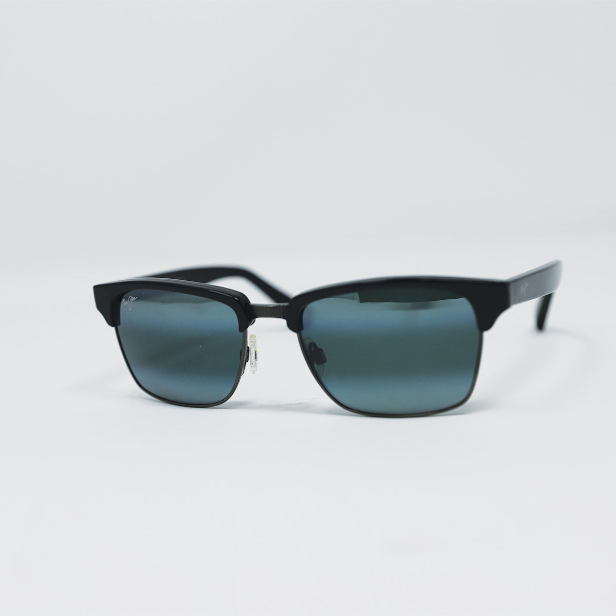Gloss Black Antique Petwer Polarized Sunglasses Maui Jim 