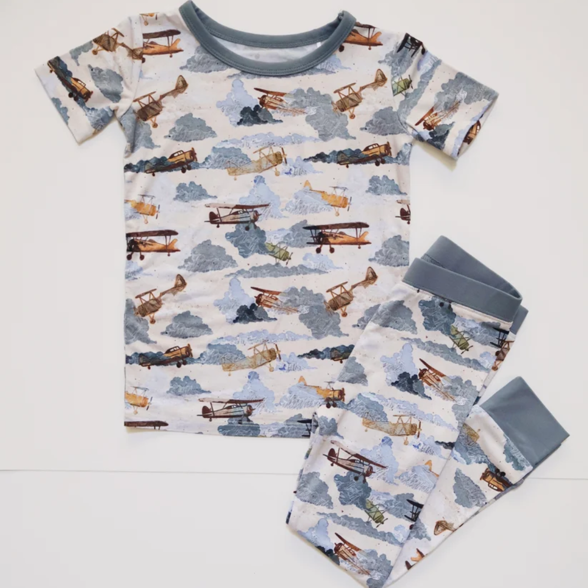Plane baby november pj set 